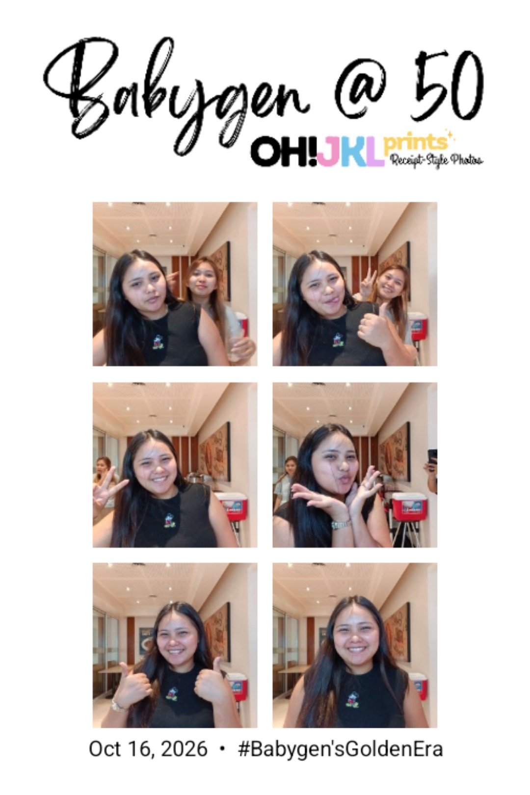 Sample photo booth sticker