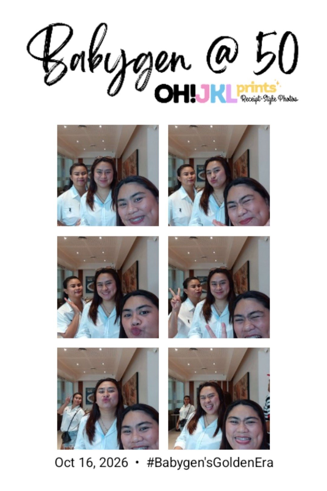 Sample photo booth sticker