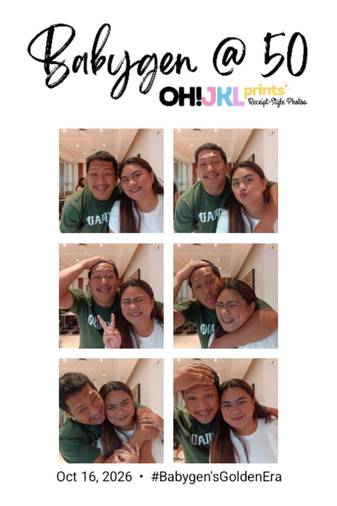 Sample photo booth sticker